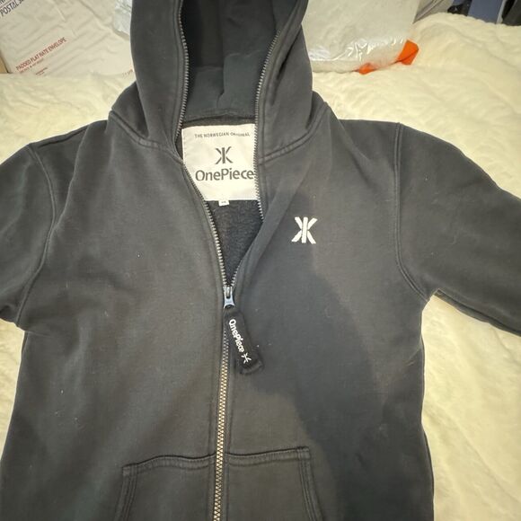 ONEPIECE Norweigian Original Jump In Fleece Full Zip Jumpsuit Dark blue XS - Picture 4 of 11